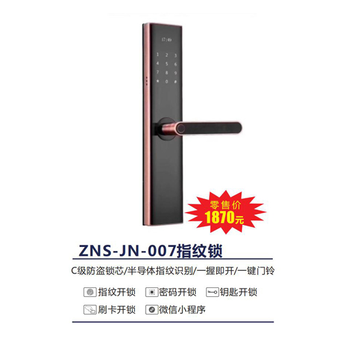 ZNS-JN-007指纹锁